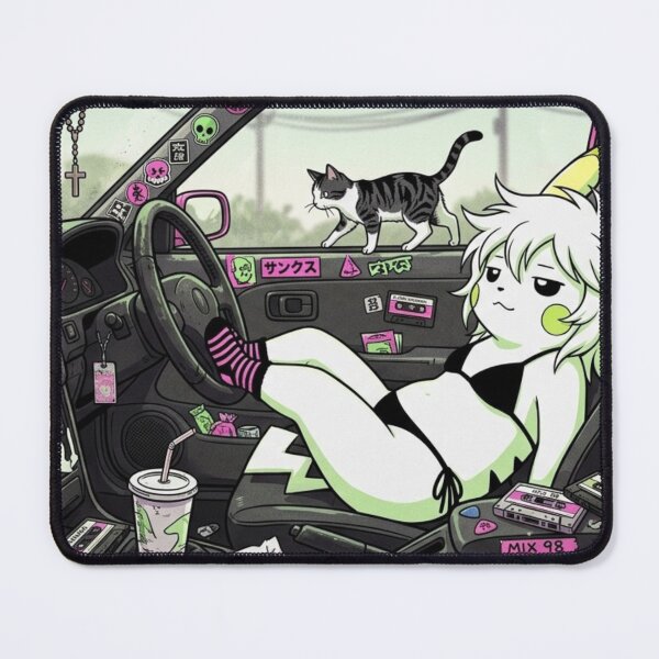 Item preview, “SHOCK‑CHILL ROAD LOUNGE — NEON CRITTER OFF‑DUTY EDITION” designed and sold by Print Fiction.