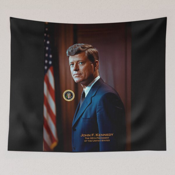 Item preview, JOHN F. KENNEDY - Wall Art - 35th President of the United States of America designed and sold by DBM Photo Art 1.