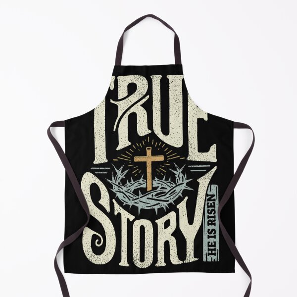 Item preview, True Story He Is Risen T-Shirt | Vintage Christian Cross & Crown of Thorns Graphic Tee | Religious Easter Apparel designed and sold by Dmo3HarkoArt.