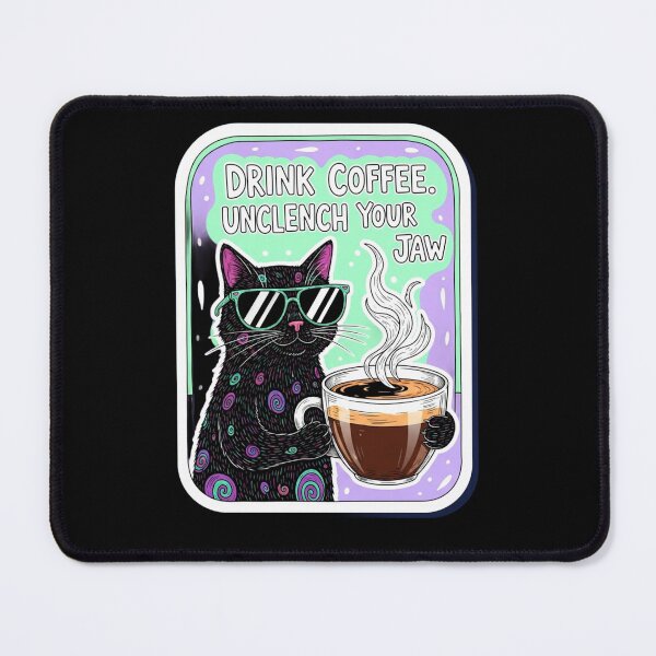 Item preview, Sarcastic Black Cat Mental Health Sticker Pack designed and sold by Cosmic Catnip Art.