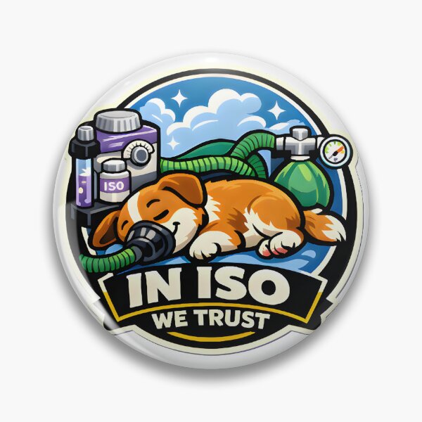 Item preview, In ISO We Trust – Funny Veterinary Anesthesia Design for Vet Techs designed and sold by Bettybee00.