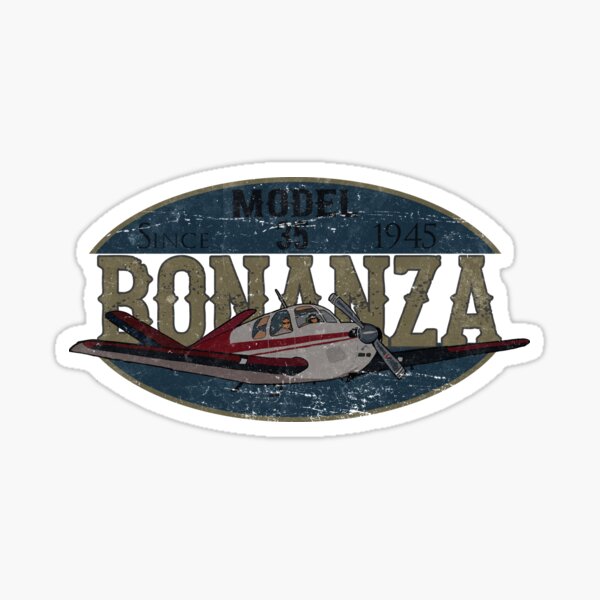 Beech Bonanza Since 1945 Retro Vintage Design Sticker