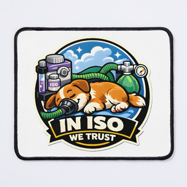 Item preview, In ISO We Trust – Funny Veterinary Anesthesia Design for Vet Techs designed and sold by Bettybee00.