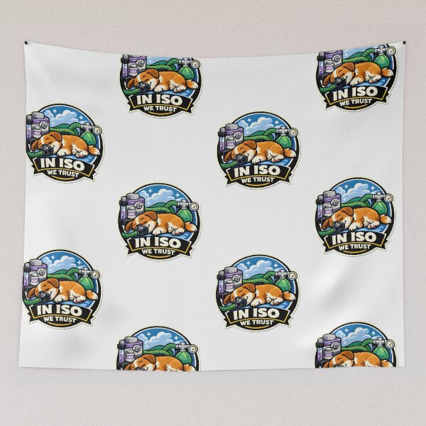 Item preview, In ISO We Trust – Funny Veterinary Anesthesia Design for Vet Techs designed and sold by Bettybee00.