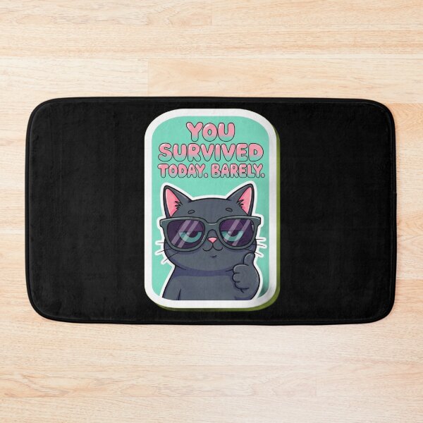 Item preview, Sarcastic Black Cat Mental Health Sticker Pack designed and sold by Cosmic Catnip Art.
