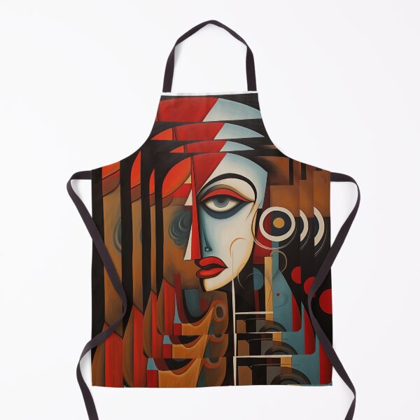 Item preview, Geometric Muse – Abstract Cubist Portrait designed and sold by Szpaku desart .