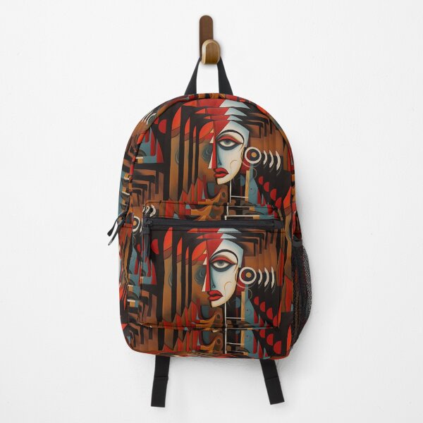 Item preview, Geometric Muse – Abstract Cubist Portrait designed and sold by Szpaku desart .