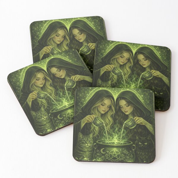 Item preview, Worship Tea Gothic Witch Art Print | Green Witch Aesthetic | Witchcore Herbal Tea Ritual Poster designed and sold by SoftThreatCo .