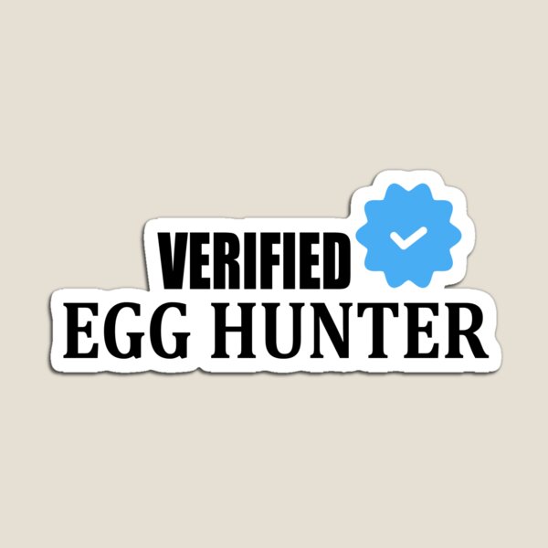 Item preview, Verified Egg Hunter Sticker | Funny Easter Bunny Egg Hunt Design 2026 designed and sold by GriffinRey.