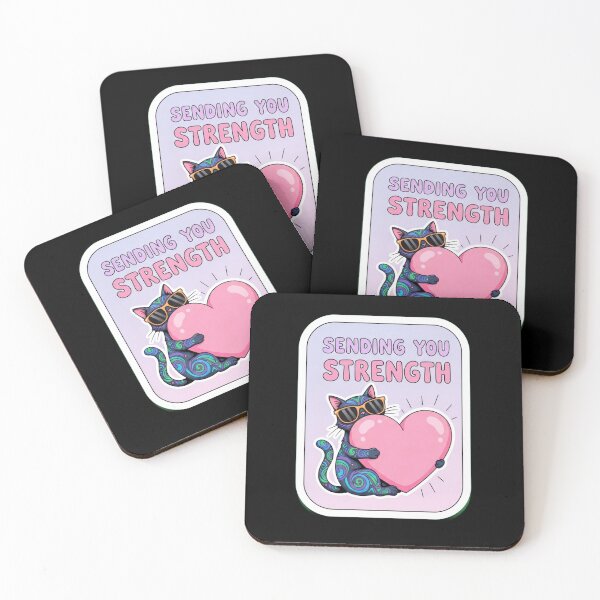 Item preview, Sarcastic Black Cat Mental Health Sticker Pack designed and sold by Cosmic Catnip Art.