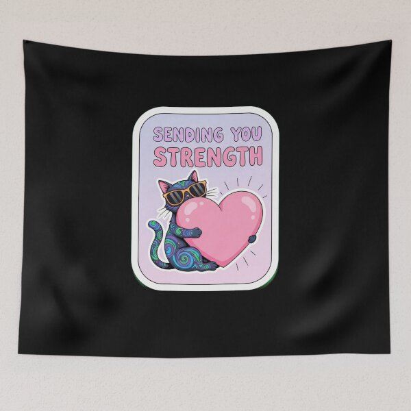 Item preview, Sarcastic Black Cat Mental Health Sticker Pack designed and sold by Cosmic Catnip Art.