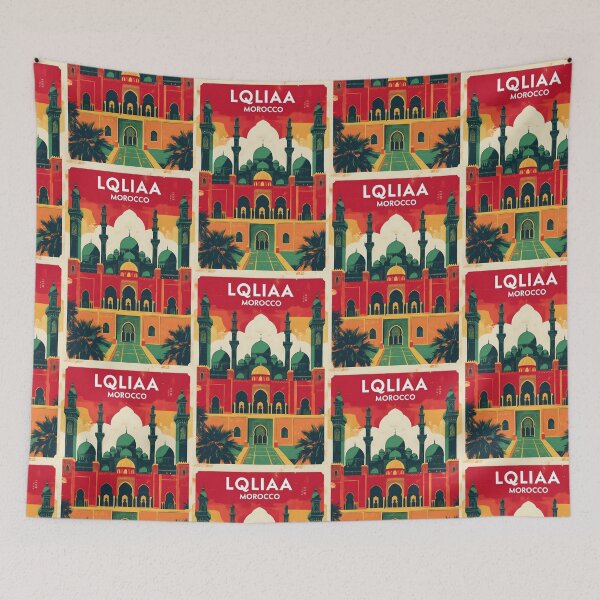 Item preview, Lqliaa Morocco Retro Vintage Travel Design designed and sold by TravelersGems.