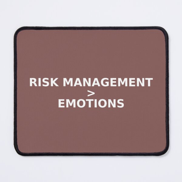 Item preview, Trading design highlighting the importance of risk management over emotions. Perfect for disciplined traders who focus on long-term success. designed and sold by Martunge.