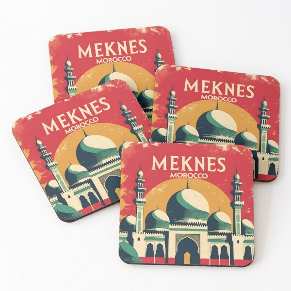 Item preview, Meknes Morocco Retro Vintage Travel Design designed and sold by TravelersGems.