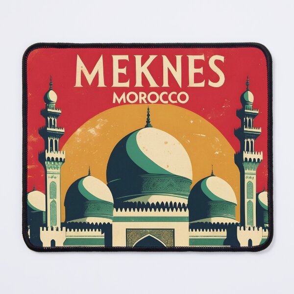 Item preview, Meknes Morocco Retro Vintage Travel Design designed and sold by TravelersGems.