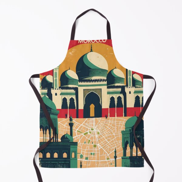 Item preview, Meknes Morocco Retro Vintage Travel Design designed and sold by TravelersGems.