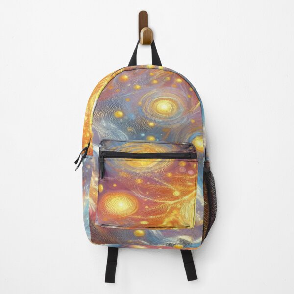 Item preview, Golden Cosmic Burst – Swirling Galaxy in Van Gogh Inspired Sky designed and sold by FotoworldEdel.