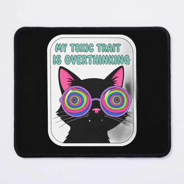 Item preview, Sarcastic Black Cat Mental Health Sticker Pack designed and sold by Cosmic Catnip Art.