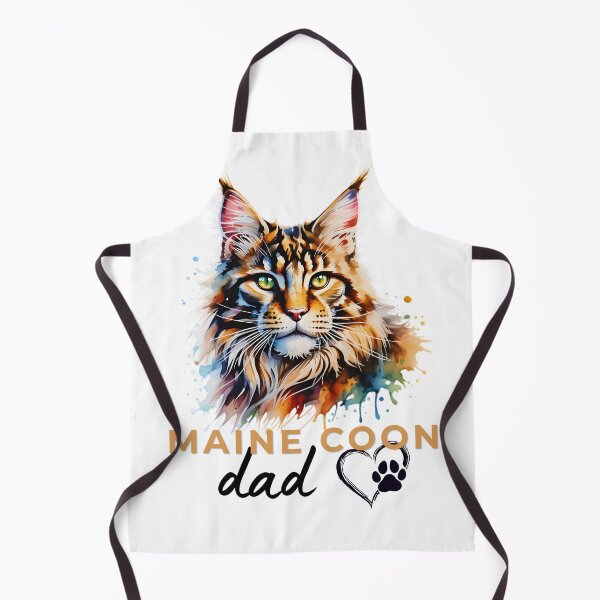 Item preview, Maine Coon Dad Watercolor Design – Colorful Fluffy Cat Lover Gift for Maine Coon Owners designed and sold by ArcticFoxStudio.