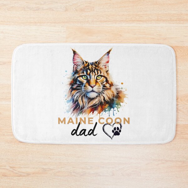 Item preview, Maine Coon Dad Watercolor Design – Colorful Fluffy Cat Lover Gift for Maine Coon Owners designed and sold by ArcticFoxStudio.