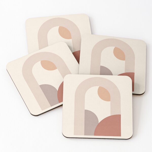 Item preview, Minimal Arch Wall Art – Neutral Japandi Abstract Geometric Print designed and sold by sana designer.