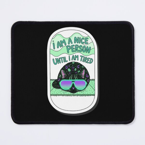 Item preview, Sarcastic Black Cat Mental Health Sticker Pack designed and sold by Cosmic Catnip Art.