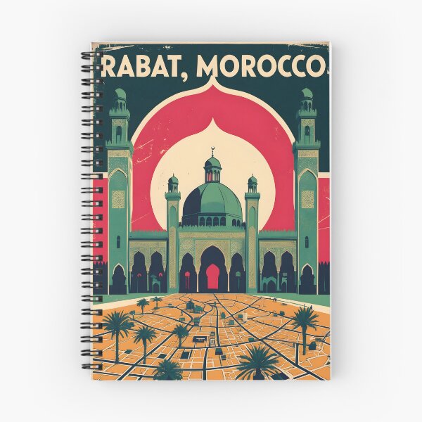 Item preview, Rabat Morocco Retro Vintage Travel Design designed and sold by TravelersGems.