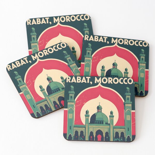 Artikelvorschau, Rabat Marokko Retro Vintage Reisedesign entworfen und verkauft von TravelersGems.