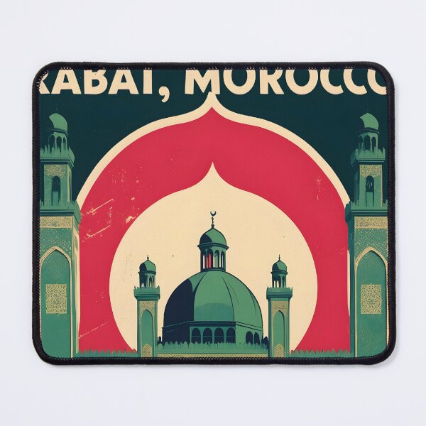 Item preview, Rabat Morocco Retro Vintage Travel Design designed and sold by TravelersGems.