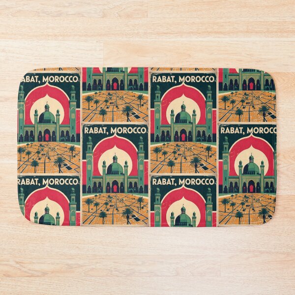Item preview, Rabat Morocco Retro Vintage Travel Design designed and sold by TravelersGems.