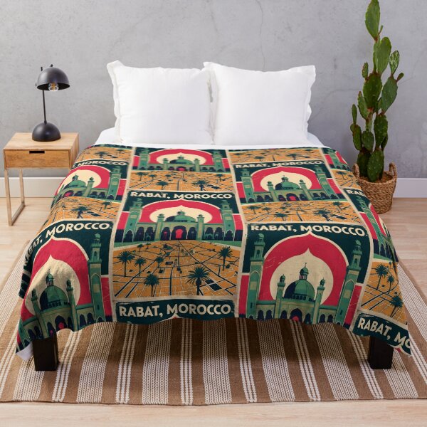 Item preview, Rabat Morocco Retro Vintage Travel Design designed and sold by TravelersGems.