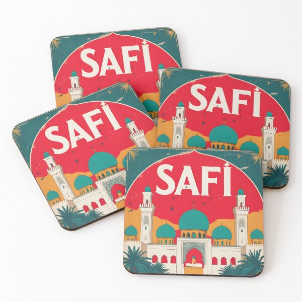 Item preview, Safi Morocco Retro Vintage Travel Design designed and sold by TravelersGems.