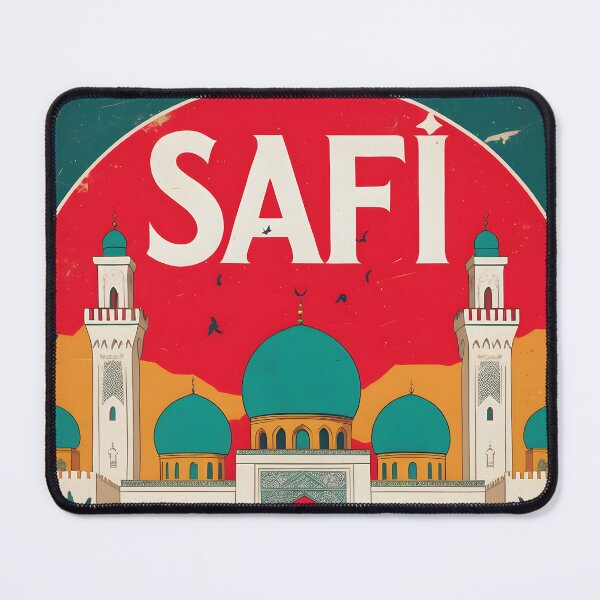 Item preview, Safi Morocco Retro Vintage Travel Design designed and sold by TravelersGems.