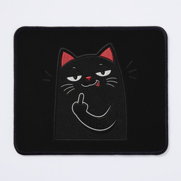 Item preview, Savage black cat attitude design funny rude aesthetic meme designed and sold by ColorSplash123.