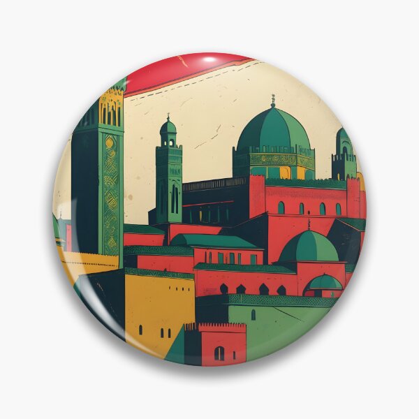 Item preview, Settat Morocco Retro Vintage Travel Design designed and sold by TravelersGems.