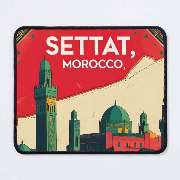 Item preview, Settat Morocco Retro Vintage Travel Design designed and sold by TravelersGems.