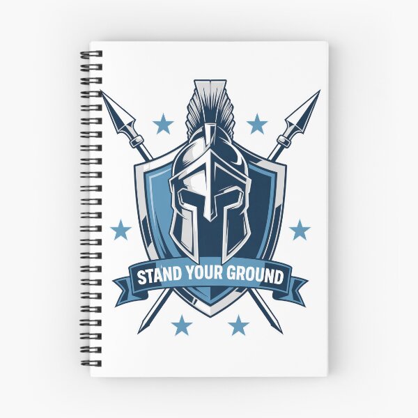 Item preview, Stand Your Ground Spartan Emblem USA Shield designed and sold by OldGloryForge.