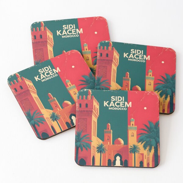 Item preview, Sidi Kacem Morocco Retro Vintage Travel Design designed and sold by TravelersGems.