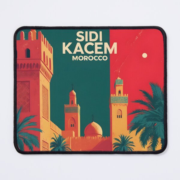 Item preview, Sidi Kacem Morocco Retro Vintage Travel Design designed and sold by TravelersGems.