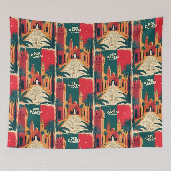Item preview, Sidi Kacem Morocco Retro Vintage Travel Design designed and sold by TravelersGems.