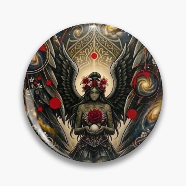 Item preview, Dark Celestial Guardian – Mystical Cosmic Warrior Art designed and sold by Good Vibes .