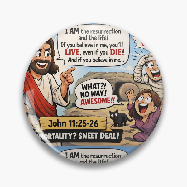 Item preview, Funny John 11 Meme Christian Humor Jesus Resurrection designed and sold by ElLocoMus.