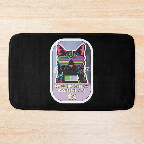 Item preview, Sarcastic Black Cat Mental Health Sticker Pack designed and sold by Cosmic Catnip Art.