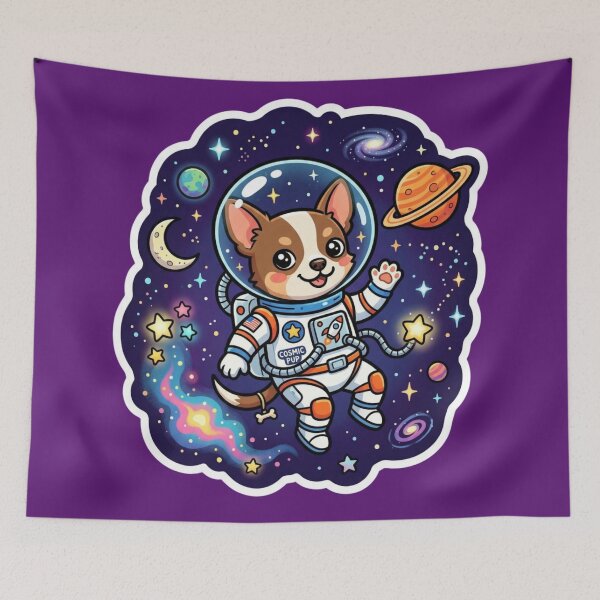 Item preview, Astronaut Chihuahua Floating in Space designed and sold by Iuqiune.