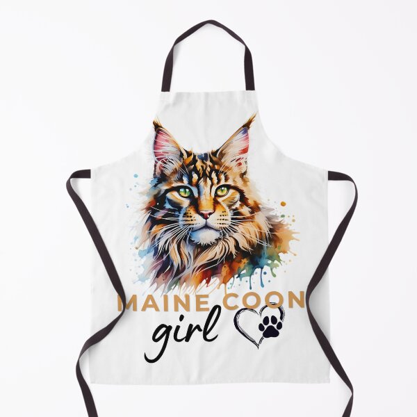 Item preview, Maine Coon Girl Watercolor Design – Colorful Fluffy Cat Lover Gift for Maine Coon Owners designed and sold by ArcticFoxStudio.