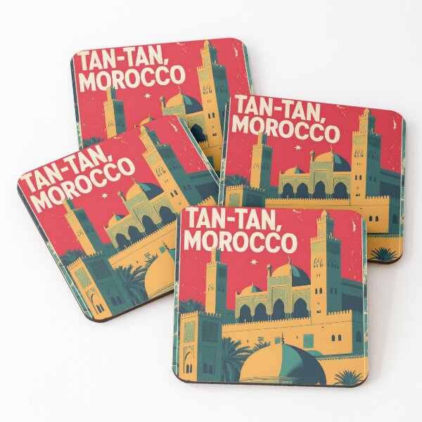 Item preview, Tan Tan Morocco Retro Vintage Travel Design designed and sold by TravelersGems.