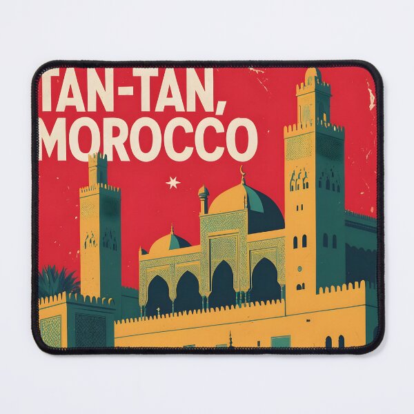 Item preview, Tan Tan Morocco Retro Vintage Travel Design designed and sold by TravelersGems.