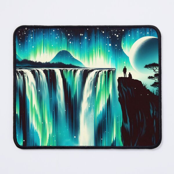 Item preview, Aurora Borealis and Eclipse, Ai Generated Art designed and sold by ACC .