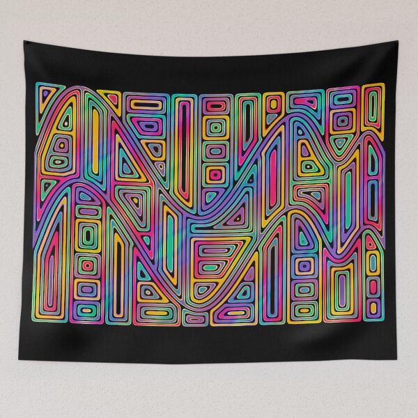 Item preview, abstract geometric landscape 7 designed and sold by chambergambit.