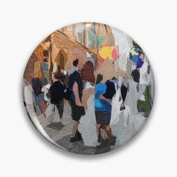 Item preview, A narrow street filled with people in Cubist Art  designed and sold by drozdovs16.